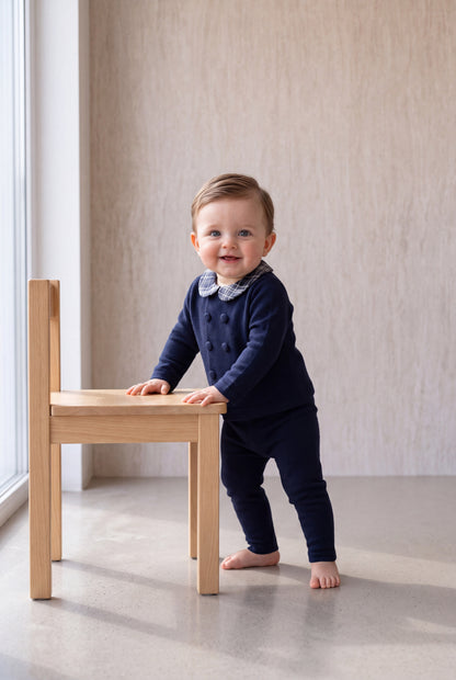 Burberry Knit Set - Navy