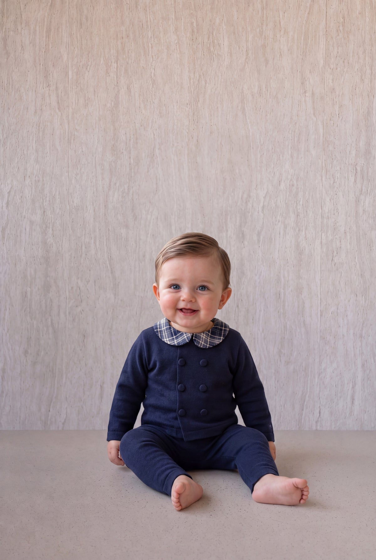 Burberry Knit Set - Navy