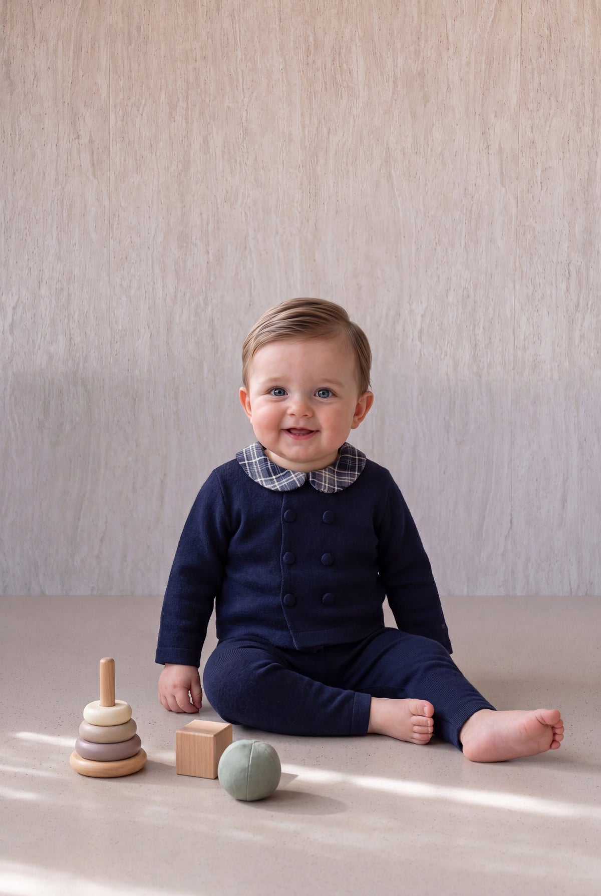 Burberry Knit Set - Navy
