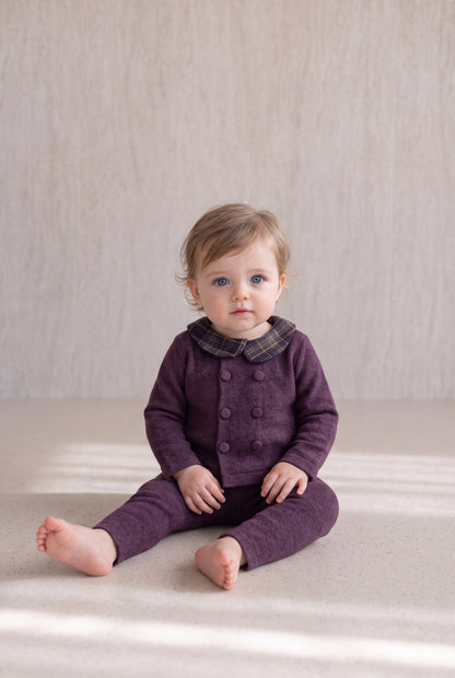 Burberry Knit Set - Plum