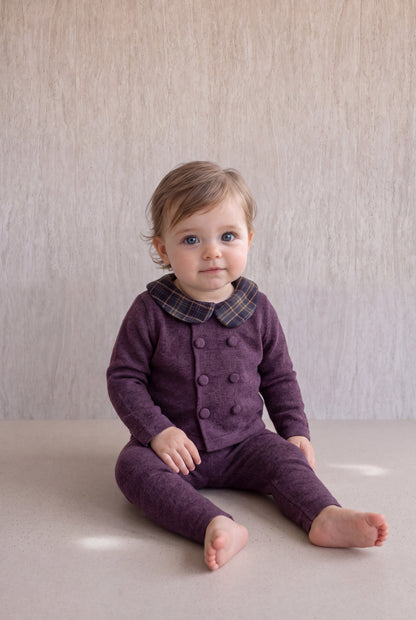 Burberry Knit Set - Plum