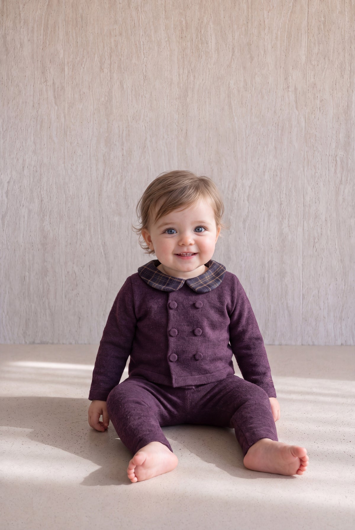 Burberry Knit Set - Plum