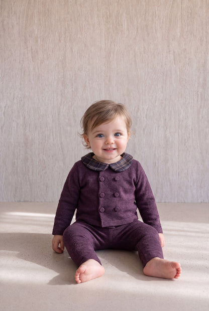 Burberry Knit Set - Plum