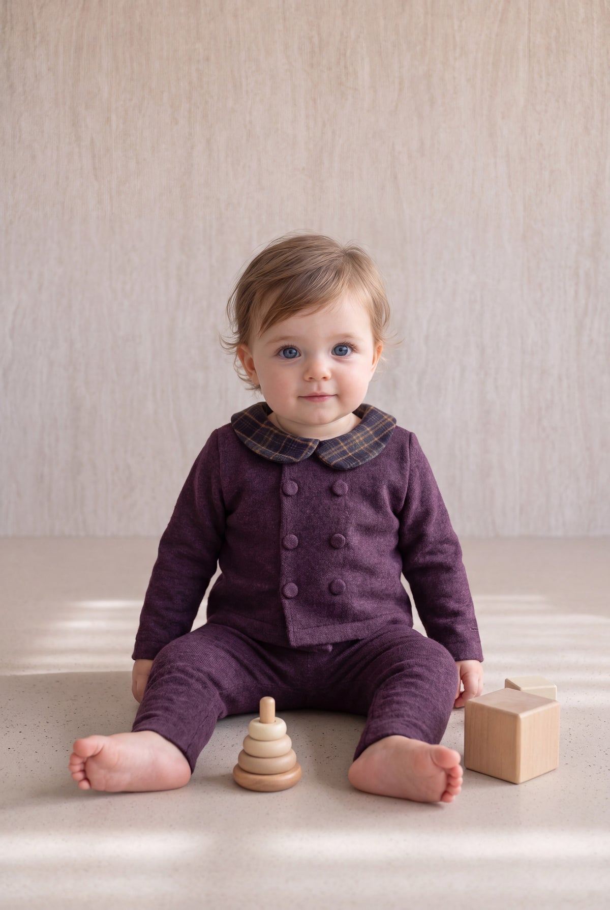 Burberry Knit Set - Plum