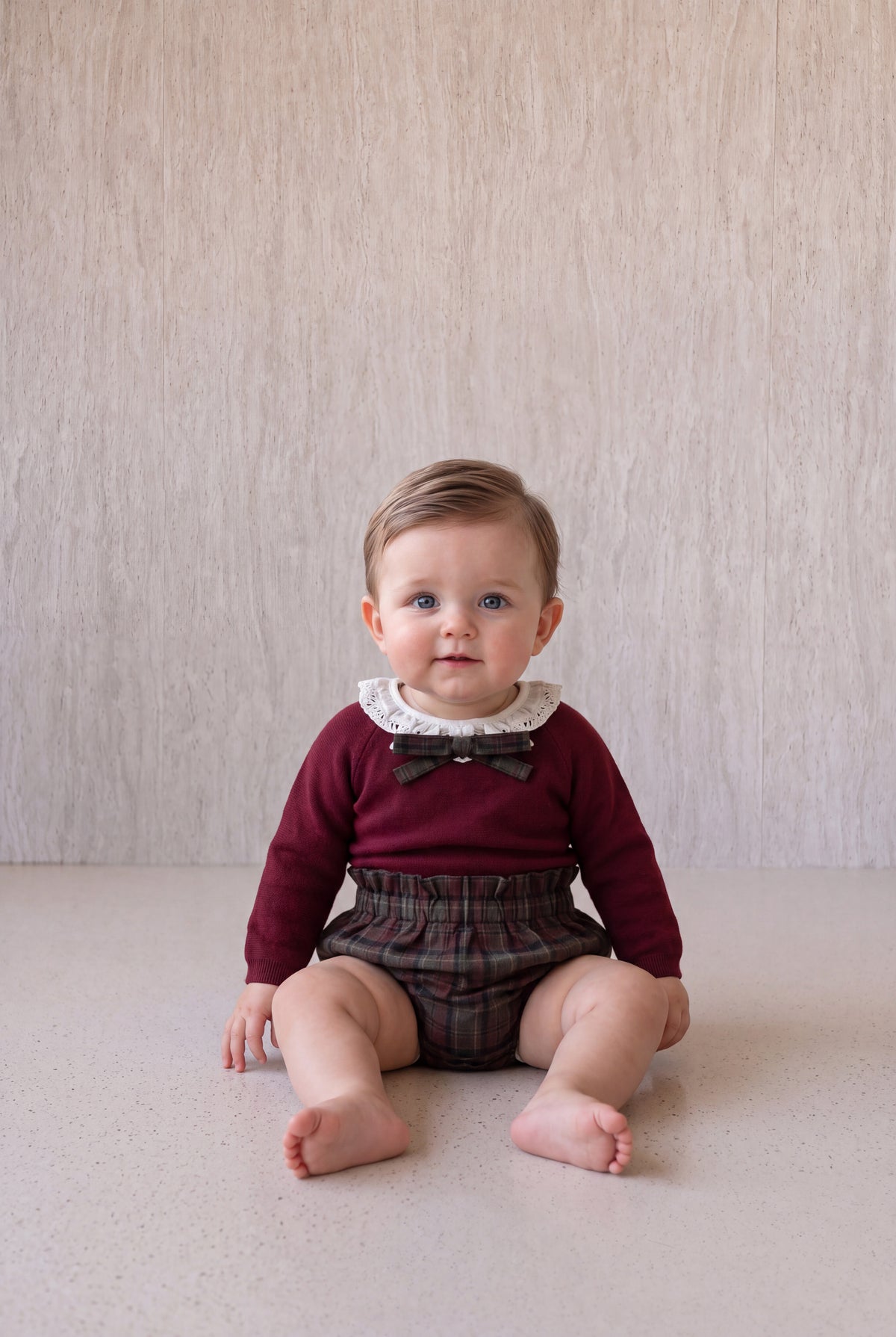 Plaid Set - Burgundy
