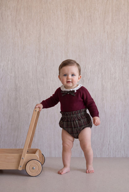 Plaid Set - Burgundy