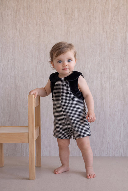 Pepita Romper - Black