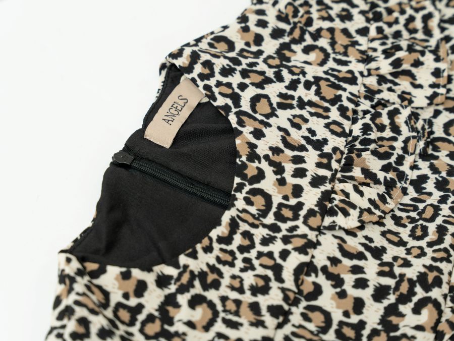 Printed Ruffle Dress - Leopard