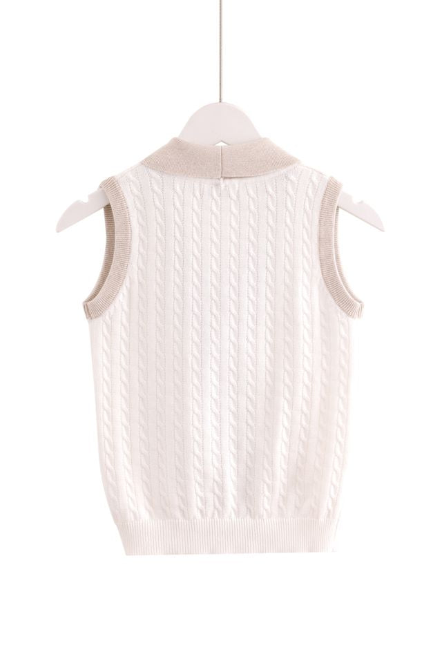 Knit Vest - Mocha