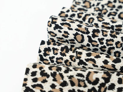 Printed Ruffle Dress - Leopard