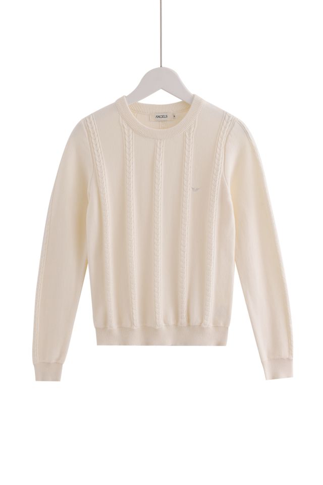 Small-Cable Knit - Cream
