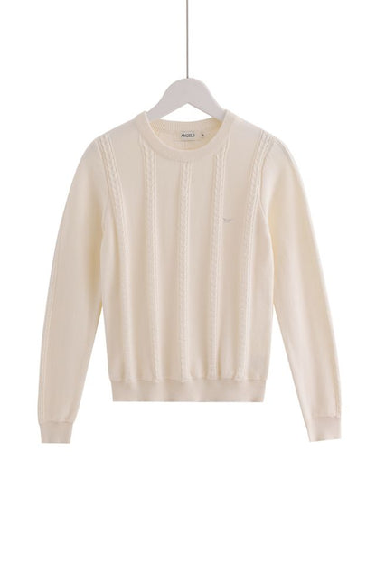 Small-Cable Knit - Cream