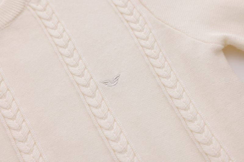 Small-Cable Knit - Cream