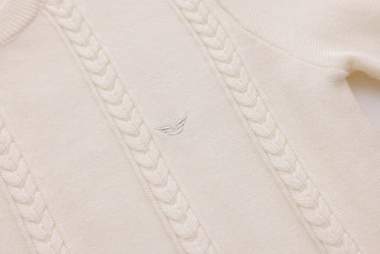 Small-Cable Knit - Cream