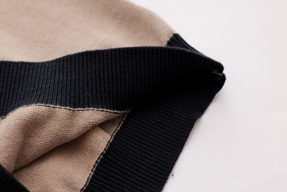 Combination Polo Knit - Mocha