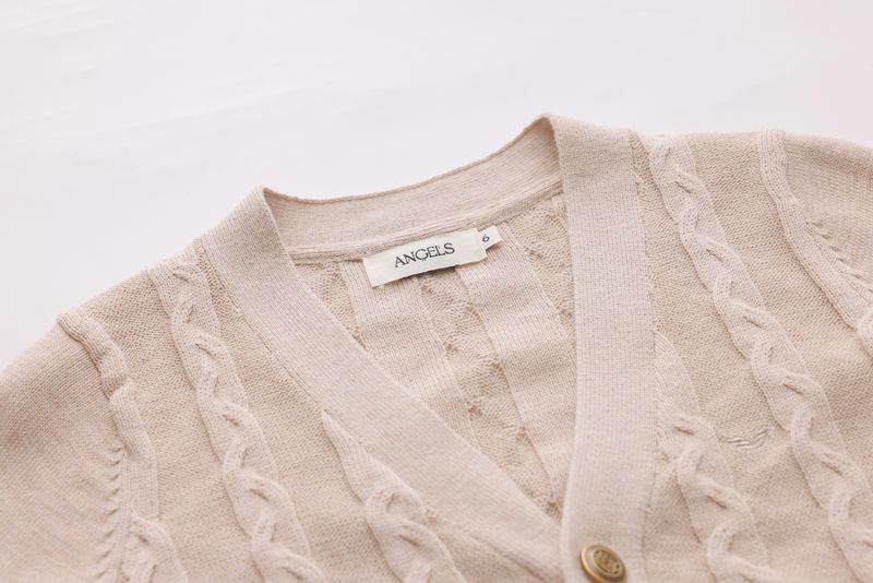 Cable-Knit Cardigan - Stone