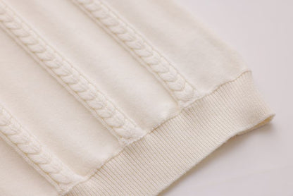 Small-Cable Knit - Cream