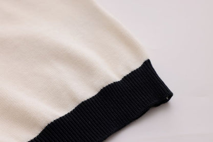 Combination Polo Knit - Cream